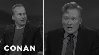 Bob Odenkirk Shows Conan How To Act In Black amp White  CONAN on TBS [upl. by Eilak662]