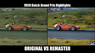 F1 1959 Dutch Grand Prix Highlights Zandvoort REMASTER [upl. by Allebara383]