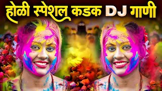 Holi Nonstop Dj Song 2024  Holi Special Nonstop Hindi Song  Holi Song  Only Dj Marathi [upl. by Animsay]