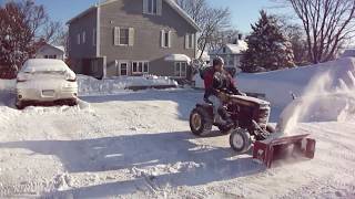 Wheelhorse C120 and snowblower [upl. by Witt]