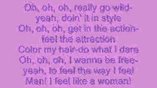 Shania Twain Man i feel like a woman lyricswmv [upl. by Hurst58]