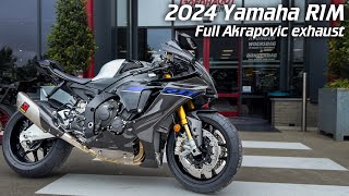 2024 Yamaha R1M  Full Akrapovic exhaust [upl. by Zannini]