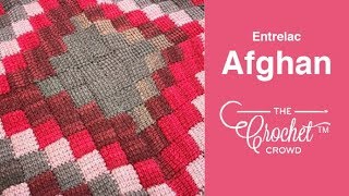 Crochet Entrelac Afghan Pattern  BEGINNER  The Crochet Crowd [upl. by Novick]