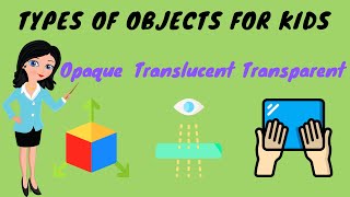 Opaque Transparent Translucent Objects For Kids  TutWay [upl. by Nednal547]