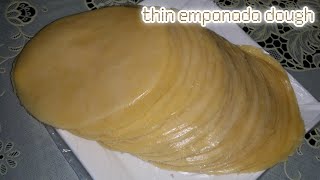 Homemade Thin Empanada Dough Without Dusting Flour [upl. by Netsirt]