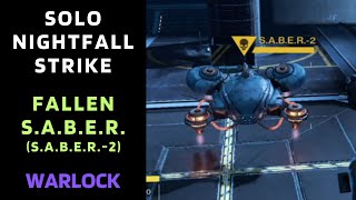 Destiny 1  SOLO Flawless Nightfall  Fallen SABER SABER2 Fallen Version Warlock Gold [upl. by Tolmach]