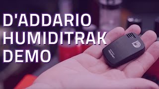 DAddario Humiditrak Demo  Bluetooth Guitar Humidity and Temperature Sensor [upl. by Ayahs]