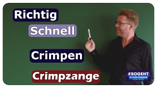 Richtig und schnell crimpen  Selbsteinstellende Crimpzange KNIPEX  einfach und anschaulich erklärt [upl. by Spoor]