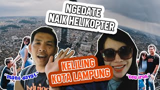 MANG DAYAT amp CEU IROH NGEDATE DI PULAU SAMBIL NAIK HELIKOPTER KELILING KOTA LAMPUNG [upl. by Hafinah]