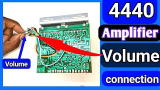 4440 ic amplifier volume canecsan  How to make 4440 amplifier board connection TechnoMitra [upl. by Lewie]