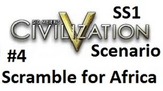 DeadLeggedGamers Civilization 5 Scenario Scramble for Africa SS 1 4 Around Afrika [upl. by Cliff]