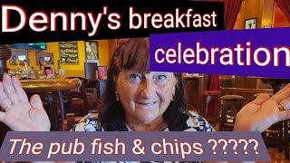 DENNYS BREAKFAST  CELEBRATION MARKET  POINTE PUB RESTAURANT [upl. by Edana]