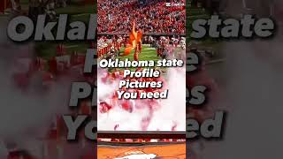 Oklahoma state profile pictures you need gopokes collegefootball oklahomastatefootball shorts [upl. by Ilan]