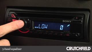 Sony CDXGT270MP CD Receiver Display and Controls Demo  Crutchfield Video [upl. by Stilla]