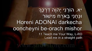 Psalm 27 ADONAI Ori The LRD is My Light Christene Jackman Scripture set to music Biblical Hebrew [upl. by Audres]