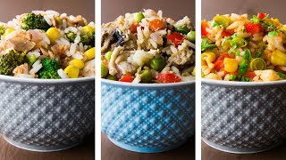 3 Healthy Rice Recipes For Weight Loss [upl. by Sonahpets]