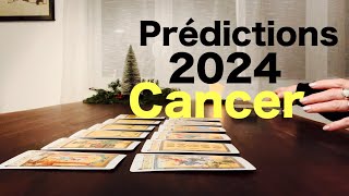 Cancer  Prédictions pour l’année 2024  Taroscope annuel  Tirage de tarot [upl. by Holloway]