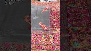 Pure Mina Saree And Pashmina Work Saree restock puresilk [upl. by Anawad]