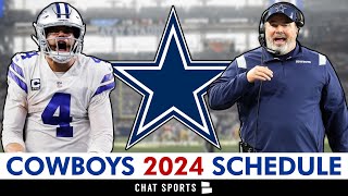 Dallas Cowboys 2024 NFL Schedule Opponents And Instant Analysis [upl. by Westphal]