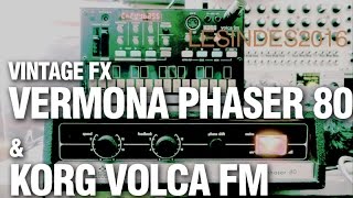 VERMONA PHASER 80  KORG VOLCA FM  ORGANS  STRINGS  PADS [upl. by Anahsat]