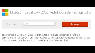 Microsoft Visual C 2008 Redistributable Package x86 [upl. by Bodwell]