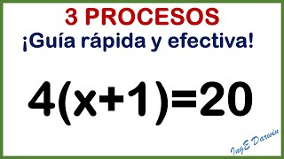 3 procesos para despejar una ecuación el primero no te enseñan [upl. by Orji]