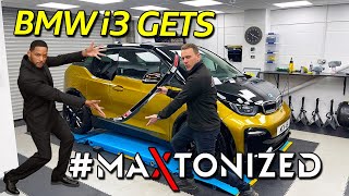 Making The BMW i3 MORE Aggressive With Maxton [upl. by Annoyik]