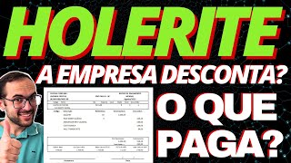 HOLERITE DE PAGAMENTO MENSAL  O QUE A EMPRESA PODE DESCONTAR QUAL VALOR LÍQUIDO QUE VAI RECEBER [upl. by Samala]