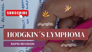 HODGKINS LYMPHOMA OVERVIEW  PATHOLOGY HIGH YIELD RAPID REVISIONHANDWRITTEN NOTES [upl. by Halet]