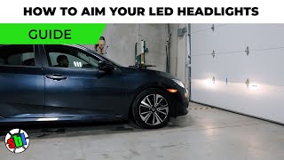 How to Aim amp Adjust LED Headlights in 5 EASY Steps [upl. by Mccahill780]