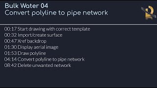 Bulk Water 04  Convert polyline to pipe network [upl. by Cochran]