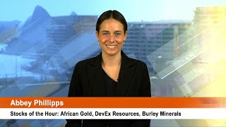 Stocks of the Hour African Gold DevEx Resources Burley Minerals [upl. by Sirrad]