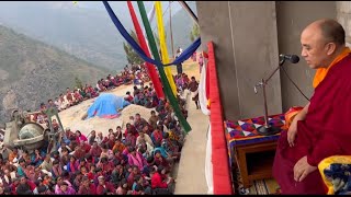 Blissing by kyabje namkhai nyingpo rinpoche at Butanshare amp subscribe for more thanksNTS Vlog [upl. by Bernete]