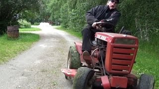 Wheel Horse C120 flying start rideon mower [upl. by Leaffar448]