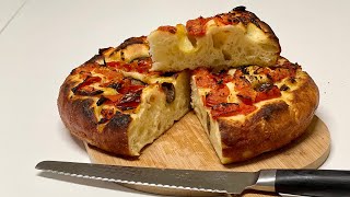 Best FOCACCIA BREAD recipe  Original Italian Street Food [upl. by Molohs]