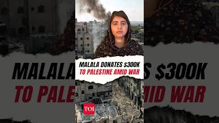 Malala Yousafzai slams ‘collective punishment’ donates 300000 for Palestinians [upl. by Anyalram]