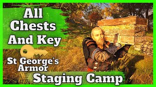 Assassins Creed Valhalla Staging Camp Find St Georges Armor Valhalla Staging Camp River Dee [upl. by Reste]