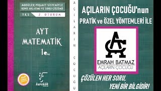 1 ÜNİTE İKİNCİ DERECEDEN FONK VE GRAFİKLERİ 123456 KÖŞETAŞLARI [upl. by Elfont]