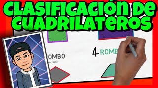 ⬜ CLASIFICACION de CUADRILATEROS para NIÑOS de PRIMARIA [upl. by Pammy]