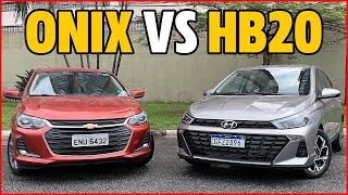 Comparativo NOVO HB20 versus ONIX Qual ANDA MAIS e BEBE MENOS Qual é o MELHOR HATCH 10 TURBO [upl. by Hal]