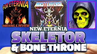 UNBOXING amp REVIEW Masterverse SKELETOR and BONE THRONE Masters of the Universe Figure amp Havoc Throne [upl. by Kate]