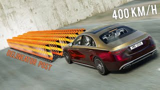 Mercedes vs Wall 400 kmh  Beamng drive [upl. by Dorise922]