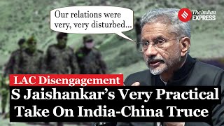 EAM S Jaishankar On IndiaChina Border Truce [upl. by Marilla]