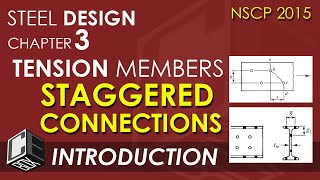 Steel Design Chapter 3 Staggered Connections Introduction [upl. by Capriola]