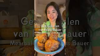 Frans Bauer Gehaktballen Meatballs huibelanda foodvlogger dinerideas foodlover easy homemade [upl. by Bonnice]