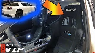 SPARCO RACING SEATS IN THE RX8  INSTALL [upl. by Arev779]