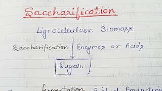 Saccharification Use of cellulosic feedstock for alcohol production [upl. by Netsyrk]