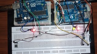 Umsetzung eines einfach Multiplexer 1MUX mit zwei Mikrocontrollern [upl. by Eisej]