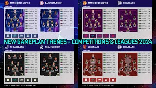 NEW GAMEPLAN THEMES  COMPETITIONS amp LEAGUES 2024  HOW TO INSTALATION GAMEPLAN  PES 2021 amp FL24 [upl. by Romalda]