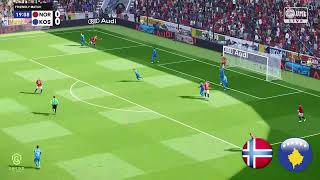 Norway vs Kosovo  International Friendly Match 2024  eFootball PES 2021 [upl. by Magocsi514]